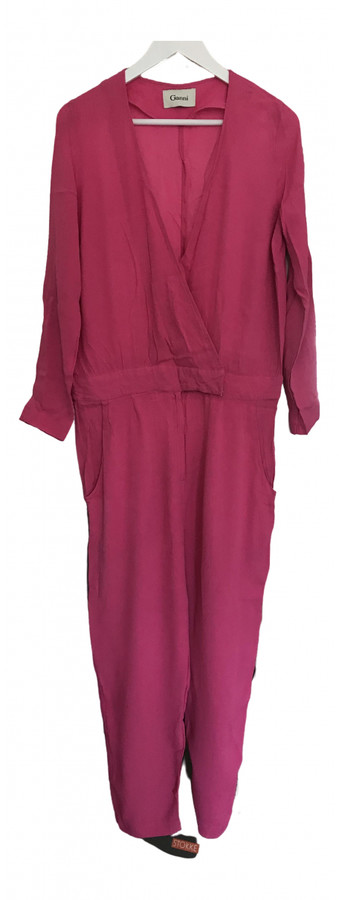 ganni pink jumpsuit