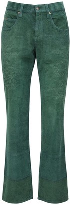 mens green velvet pants