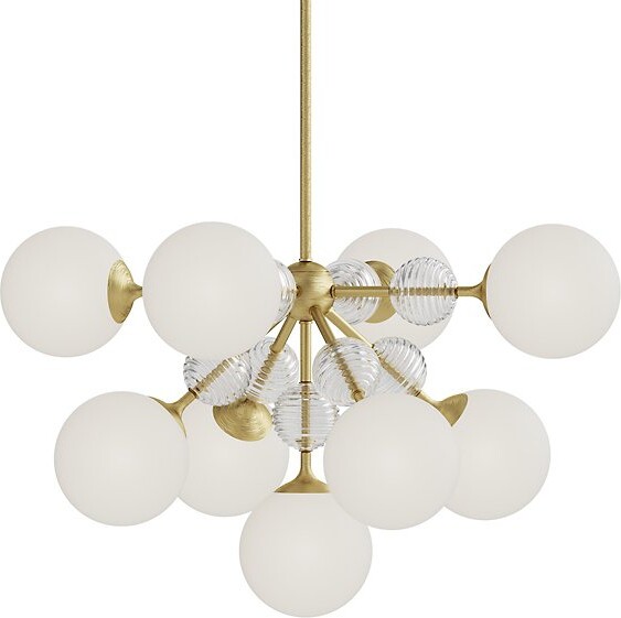 Alora Mood Celia Large Chandelier in White Size: 9 light
