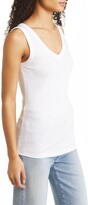 Thumbnail for your product : Caslon V-Neck Organic Cotton Blend Tank Top