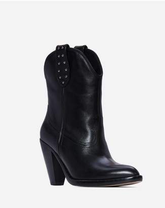 Paige Wendy Boot - Black Leather