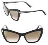 Thumbnail for your product : Tom Ford Valesca 55MM Mirrored Cat Eye Sunglasses