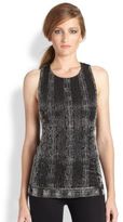 Thumbnail for your product : Alice + Olivia Brie Beaded T-Back Tank Top
