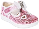 Thumbnail for your product : MonnaLisa Glittered Canvas Sneakers