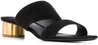 Ferragamo two-banded Flower heel sandals