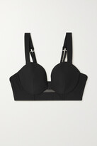Thumbnail for your product : I.D. Sarrieri + Net Sustain Loise Mesh-trimmed Stretch Underwired Bra - Black