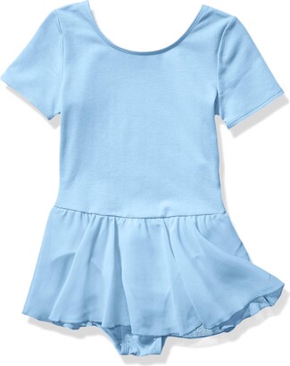 Amazon Essentials Little Girls' Short-Sleeve Leotard Dress
