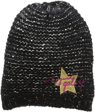 Desigual Girl's GORRO_PEQUI Hat Black (2000 Negro 2000) Large (Manufacturer size: L/XL)