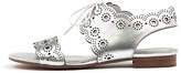 Thumbnail for your product : Django & Juliette New Princi Silver Womens Shoes Casual Sandals Sandals Flat