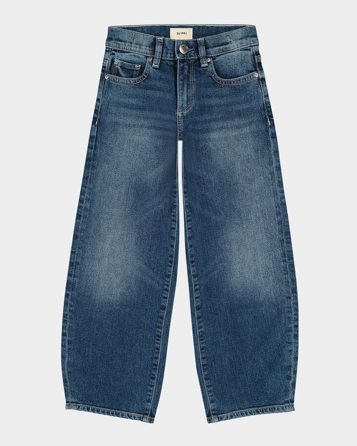 DL1961 Girl's Lilia Denim Barrel Jeans, Size 7-16