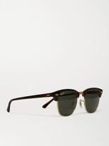 Thumbnail for your product : Ray-Ban Clubmaster Acetate And Gold-Tone Sunglasses