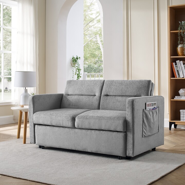 Cusp Barn Loveseats Sofa Bed with Pullout Bed Adjustable Back and Two