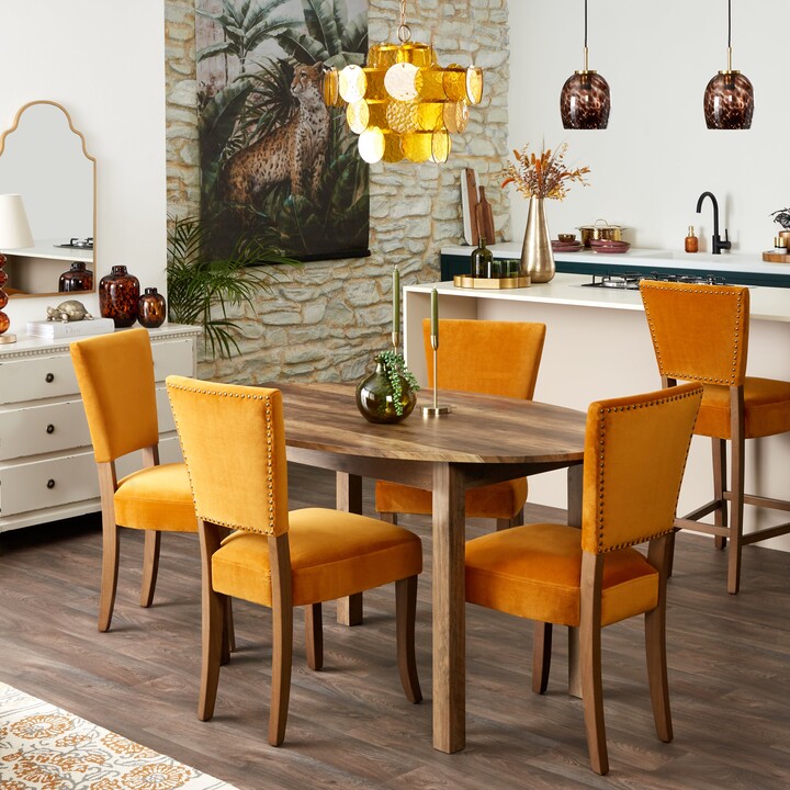 Dunelm Carlton Oval Dining Table Pine ShopStyle