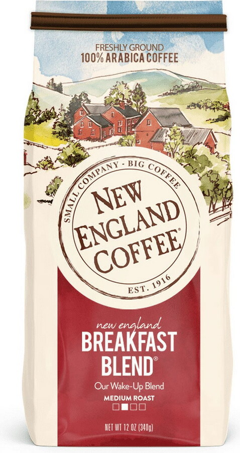 New England Coffee, Breakfast Blend, 12 Oz.