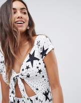 Thumbnail for your product : Bardot Asos Design Sundress With Tie Front In Star Print