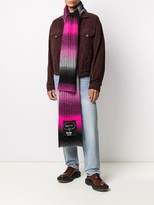 Thumbnail for your product : MSGM Logo-Patch Gradient Scarf