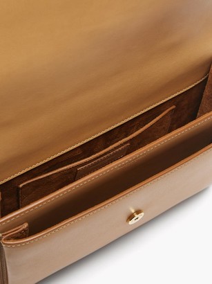 Saint Laurent Sunset Large Leather Shoulder Bag - Brown Multi