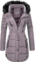 Thumbnail for your product : Spindle Womens Designer Long Fur Parka Hooded Jacket Quilted Winter Padded Coat Zip Pockets (S