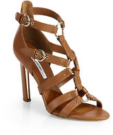 Thumbnail for your product : Brian Atwood Adrya Leather Bondage Sandals