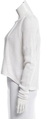 Helmut Lang Open-Knit Cropped Sweater