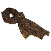 Thumbnail for your product : 40 Colori - Burgundy Ancient Paisley Wool Scarf