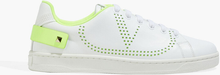 Valentino Garavani Backnet perforated leather sneakers
