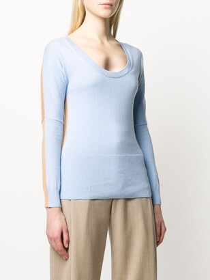 Chinti and Parker Two-Tone Knitted Top