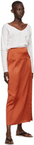 Thumbnail for your product : Le Kasha Orange Silk Coin Tacheng Skirt