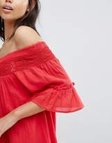 Thumbnail for your product : Vero Moda Off Shoulder Tiered Dress