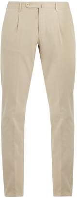 CONNOLLY Mid-rise slim-leg cotton-blend chino trousers