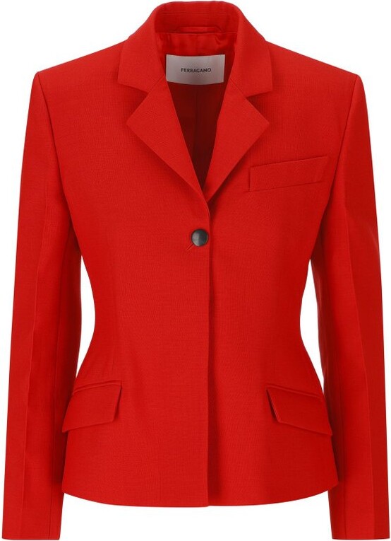Ferragamo Single-Breasted Tailored Blazer