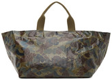 Thumbnail for your product : Comme des Garçons Homme Green Camo Logo Tote