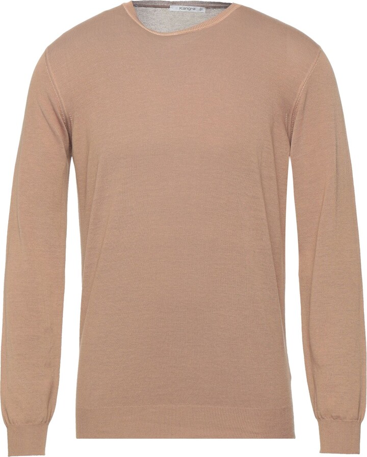 Kangra Cashmere Sweater Light Brown - ShopStyle Polos