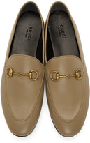 Thumbnail for your product : Gucci Taupe Brixton Loafers
