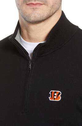 Cutter & Buck Cincinnati Bengals - Lakemont Regular Fit Quarter Zip Sweater