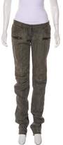 Thumbnail for your product : Balmain Low-Rise Moto Jeans Grey Low-Rise Moto Jeans