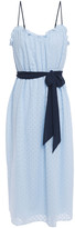 Thumbnail for your product : Joie Talei Belted Broderie Anglaise Voile Midi Dress
