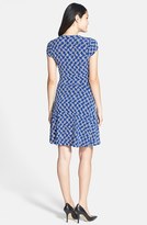 Thumbnail for your product : Anne Klein Twist Front Houndstooth Print Dress