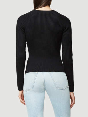 Frame Twisted Cropped Sweater
