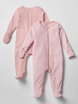 Thumbnail for your product : Gap Favorite footed one-piece (2-pack)