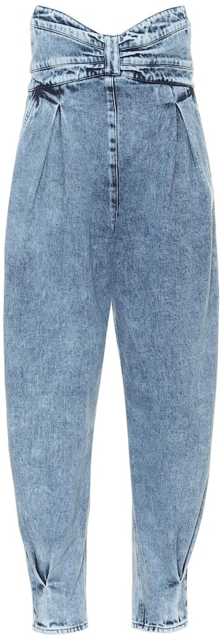 RED Valentino high-rise tapered jeans - ShopStyle