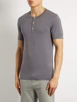 Thumbnail for your product : Hamilton And Hare - Short Sleeved Henley T Shirt - Mens - Grey