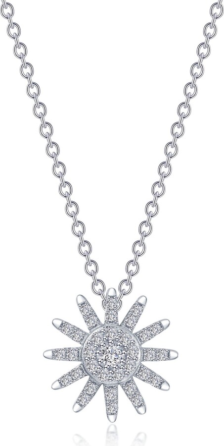 Lafonn Starburst Simulated Diamond Pendant Necklace