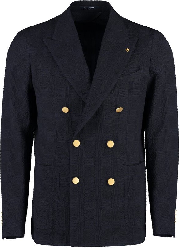 Tagliatore Pocketed Double-Breasted Blazer