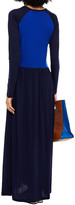 Thumbnail for your product : Ninety Percent Gathered Two-tone Tencel-jersey Maxi Dress