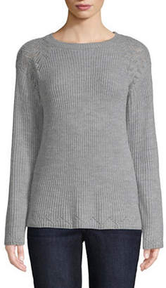 ST. JOHN'S BAY Womens Round Neck Long Sleeve Pullover Sweater