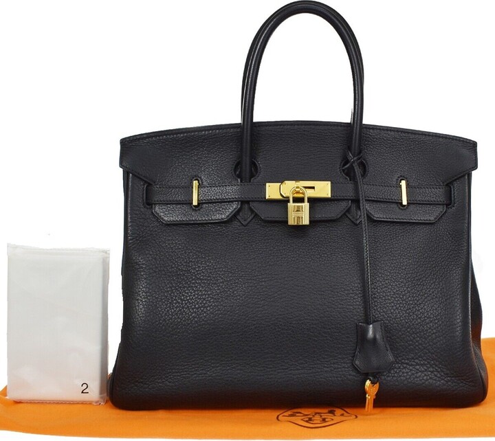 Hermès Black Clemence Men's Shoulder Bag - Vintage Lux