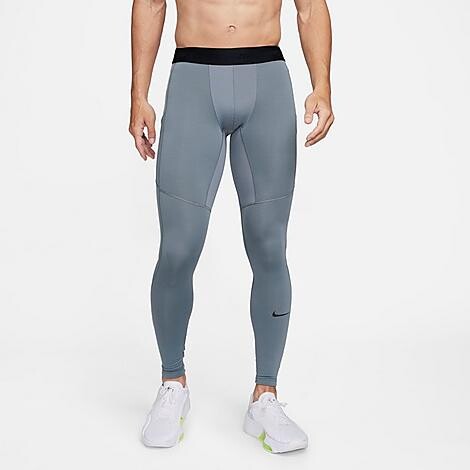 Nike Men's Pro Warm Training Tights in Smoke Grey/Black | Size: Medium