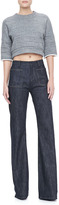 Thumbnail for your product : Derek Lam High-Waist Wide-Leg Jeans, Indigo