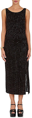 Marc Jacobs Women's Glitter-Pinstriped Maxi Dress